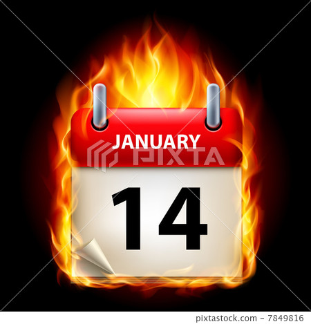 Burning calendar Burning calendar 7849816