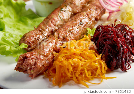 caucasian Luleh kebab 7851483