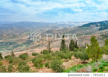 view from Mount Nebo in Jordan view from Mount Nebo in Jordan 7852011