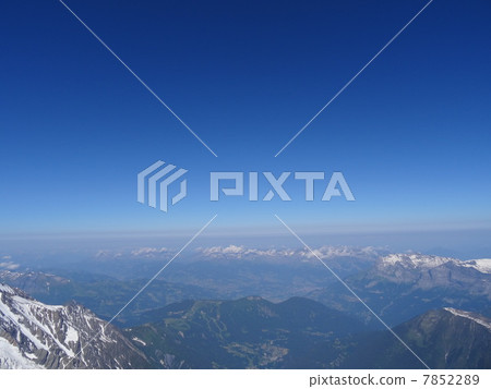 The sea of clouds in the Alps 7852289