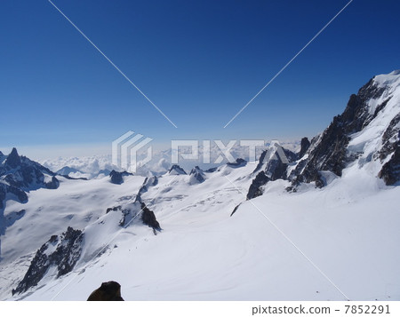 Glacier of the Alps Mont Blanc Grand Joras 7852291