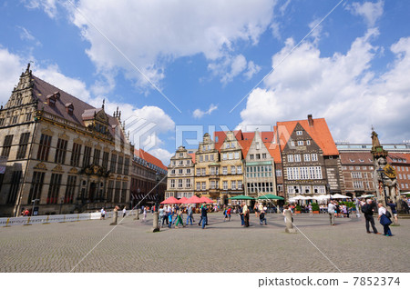 German world heritage Bremen brick building streets 7852374