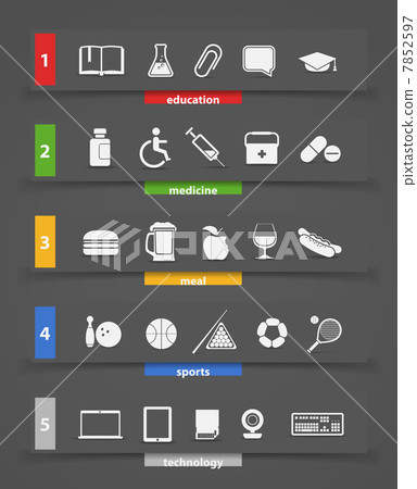 Different icons clip art 7852597