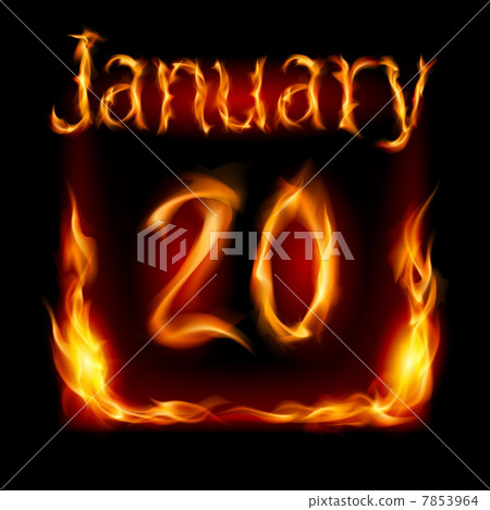 Calendar of Fire - Stock Illustration [7853964] - PIXTA