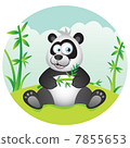 Panda eating Bamboo Panda eating Bamboo 7855653