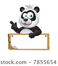 Panda with Big Signboard Panda with Big Signboard 7855654