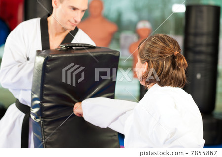 Martial Arts sport training in gym Martial Arts sport training in gym 7855867