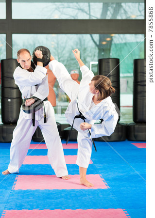 Martial Arts sport training in gym Martial Arts sport training in gym 7855868