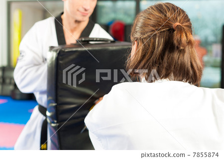 Martial Arts sport training in gym Martial Arts sport training in gym 7855874