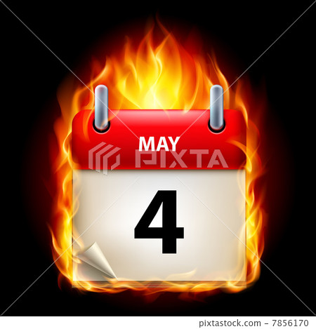 Burning calendar 7856170