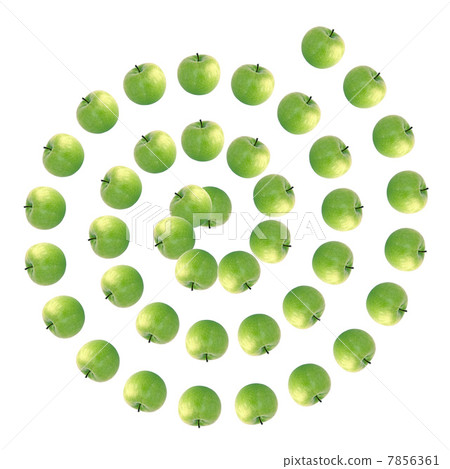 background of green apples 7856361