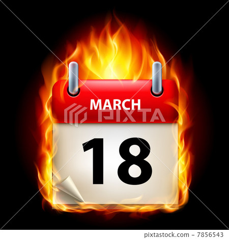 Burning calendar Burning calendar 7856543