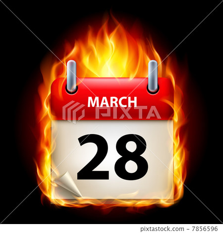 Burning calendar Burning calendar 7856596