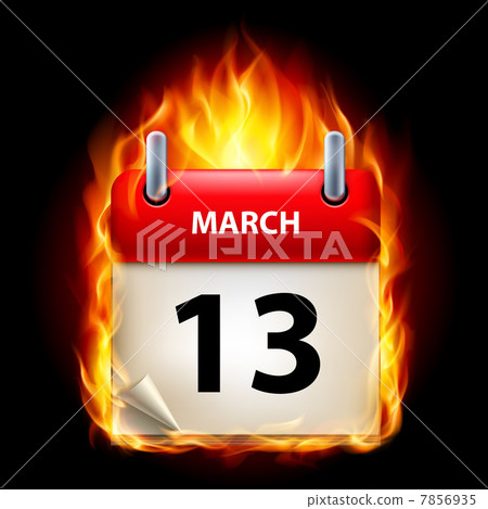 Burning calendar 7856935