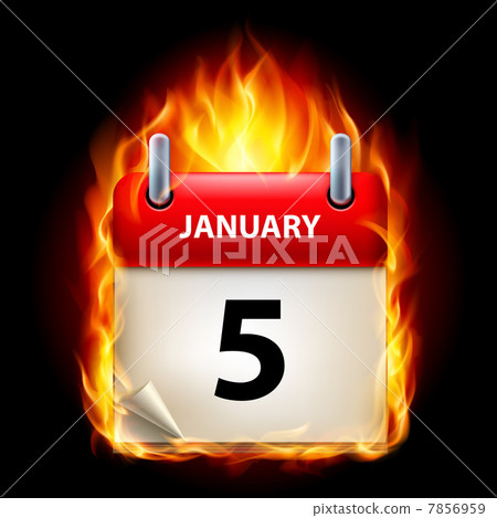 Burning calendar 7856959