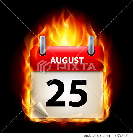 Burning calendar 7857071