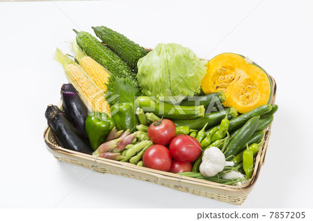 Baskets of summer vegetables 7857205