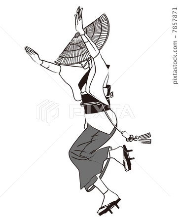 Awa Odori's women dancing 7857871