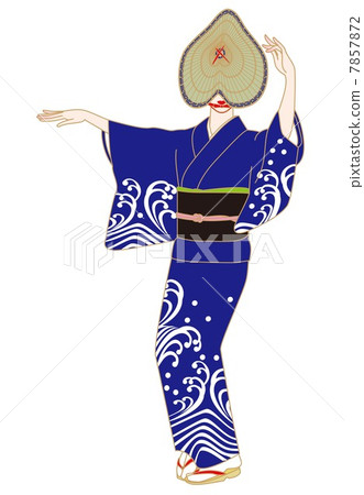A woman dancing in Okasaka 7857872