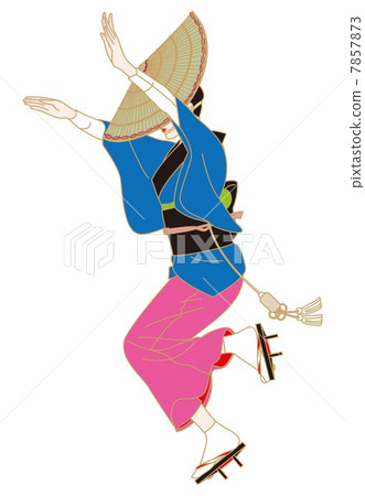 Awa Odori's women dancing 7857873