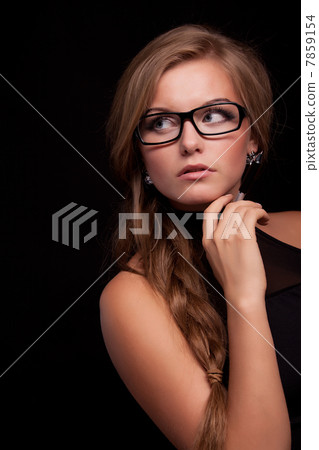 woman giving suspicious look woman giving suspicious look 7859154
