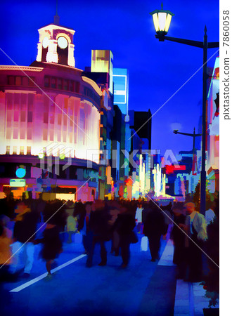 Ginza at dusk Ginza at dusk 7860058