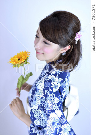Women in their twenties wearing yukata Women in their twenties wearing yukata 7861571