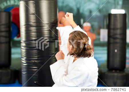 Martial Arts sport training in gym Martial Arts sport training in gym 7862741