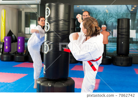 Martial Arts sport training in gym Martial Arts sport training in gym 7862742
