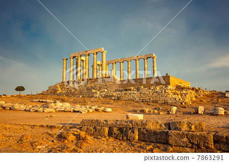 Ruins of Poseidon temple 7863291
