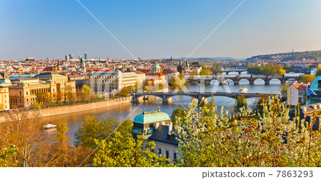 Prague at sunset Prague at sunset 7863293