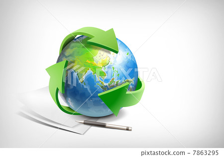 earth, globe, fountain pen 7863295