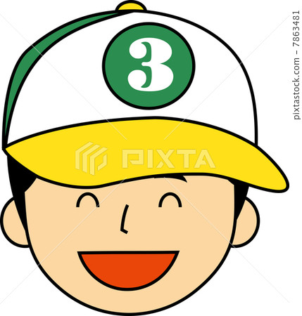 戴帽子的一個微笑的男孩 7863481