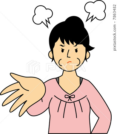 十幾歲的女孩高中生生氣了他們的手 十幾歲的女孩高中生生氣了他們的手 7863482