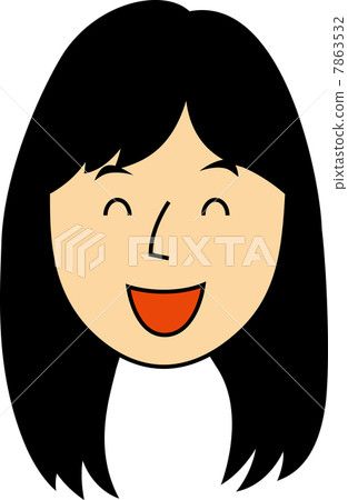 面對一個20歲的女大學生，帶著微笑 7863532