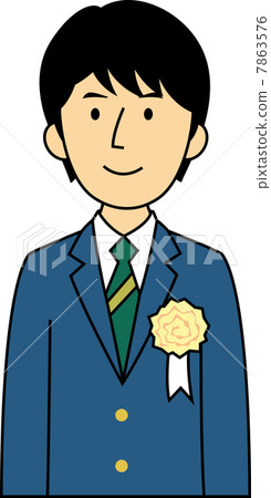 Teen 10-year-old high school student in uniform 7863576