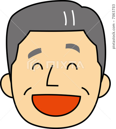 笑臉60男性男性官員的臉 7863783