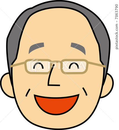 笑著60歲的執行男性的臉 笑著60歲的執行男性的臉 7863790