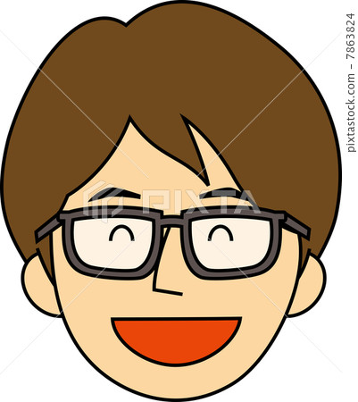 A 20-year-old man with a smiling face wearing eyeglasses 7863824
