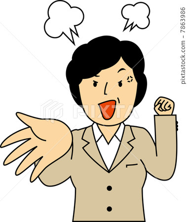 50's OL getting angry by hand 7863986