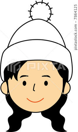 Smiling girls wearing a hat 7864125