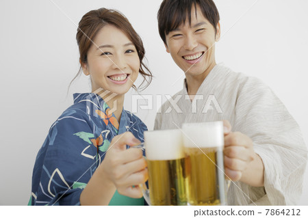 A toast with a yukata robe 7864212