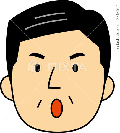 Motivated face of a 60's man Motivated face of a 60's man 7864594