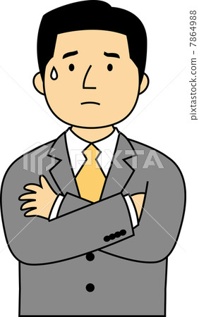 Employee's troubled 40's office worker Employee's troubled 40's office worker 7864988