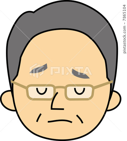 Dodgy 60s executives face of men - Stock Illustration [7865104] - PIXTA