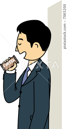 A salaryman who drinks coffee and takes a break A salaryman who drinks coffee and takes a break 7865200