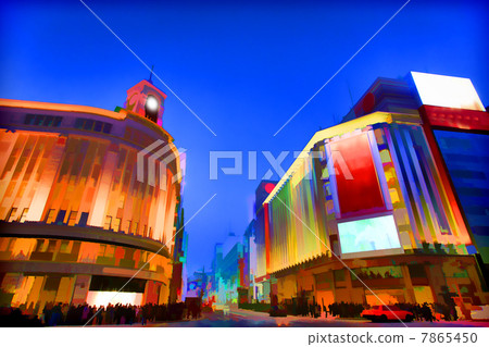 Ginza at dusk Ginza at dusk 7865450