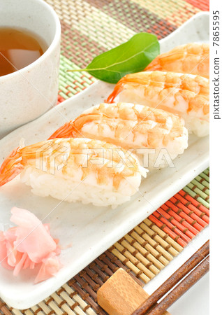 Shrimp grilled sushi 7865595