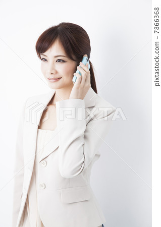 有智能手機的女商人 7866368