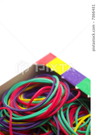 Boxed color rubber band 7866481